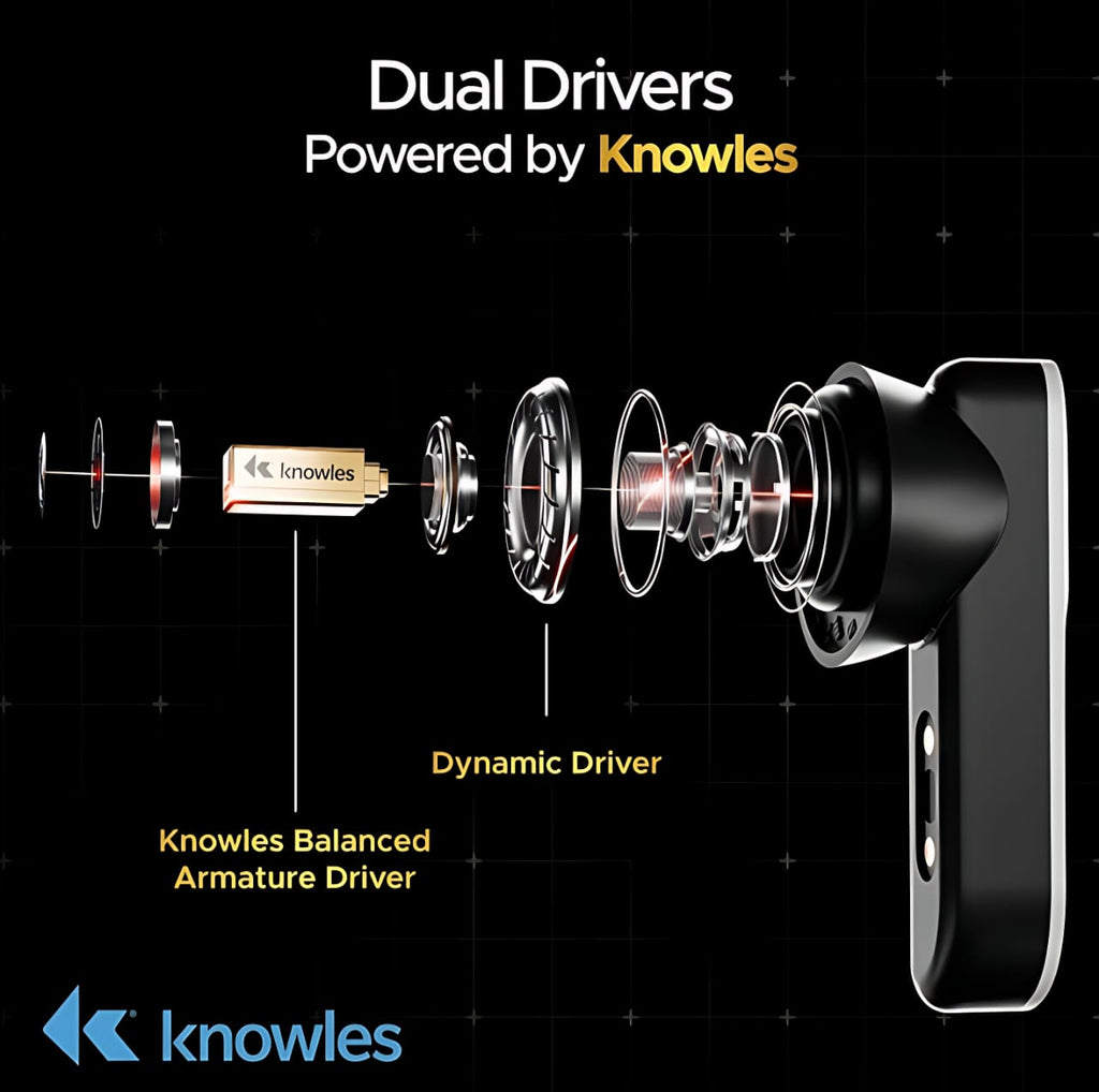 boAt Nirvana X TWS (2025) Bluetooth Earbuds TWS Ear Buds Wireless Earphones with mic, Cosmic Onyx Knowles Dual Drivers, Hi-Res Audio LDAC, Spatial Audio, 4Mic ENx, App Support, Dual Pair, Fast Charge