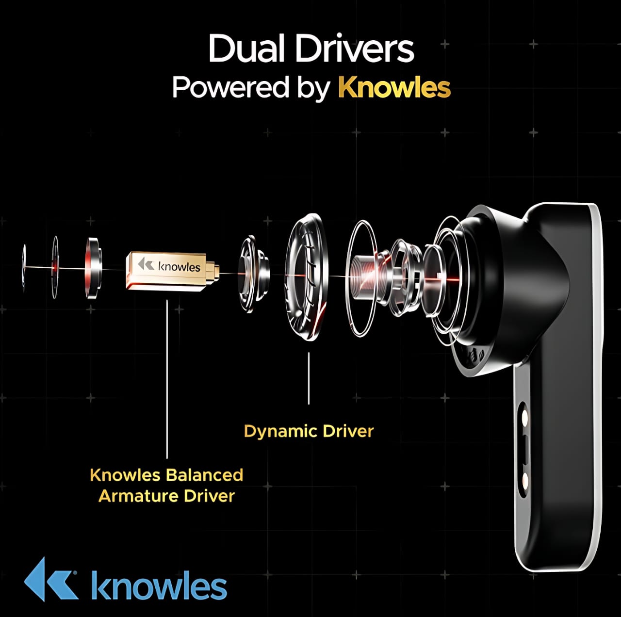 boAt Nirvana X TWS (2025) Bluetooth Earbuds TWS Ear Buds Wireless Earphones with mic, Cosmic Onyx Knowles Dual Drivers, Hi-Res Audio LDAC, Spatial Audio, 4Mic ENx, App Support, Dual Pair, Fast Charge