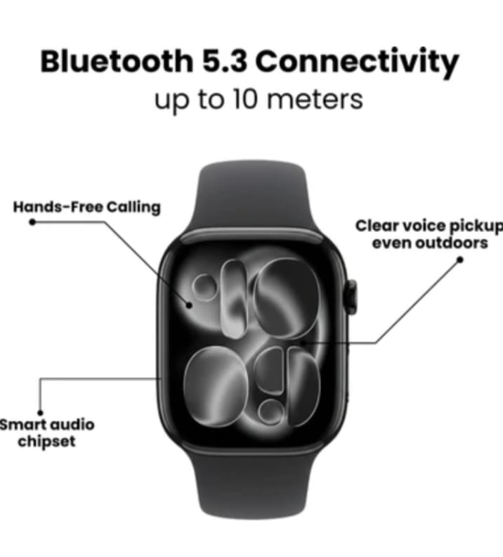 Watch X Smartwatch with 2 Interchangeable Bands, Magnetic Charger, HD Touch Display, Bluetooth Calling, Fitness & Health Tracking – Compatible with Android & iOS