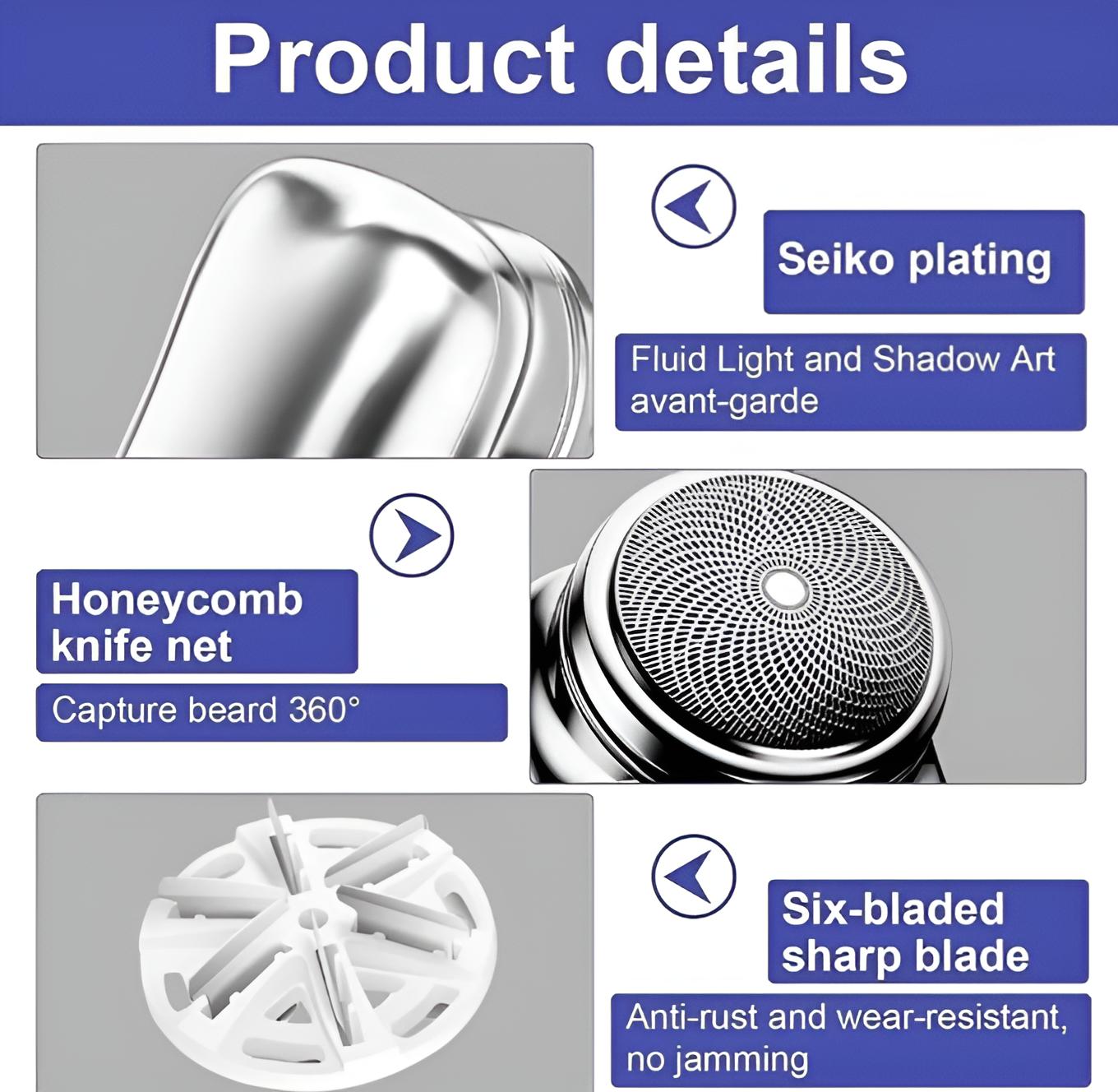 Portable Electric Mini Shaver for Men – Compact, Powerful & Travel-Friendly Grooming Tool