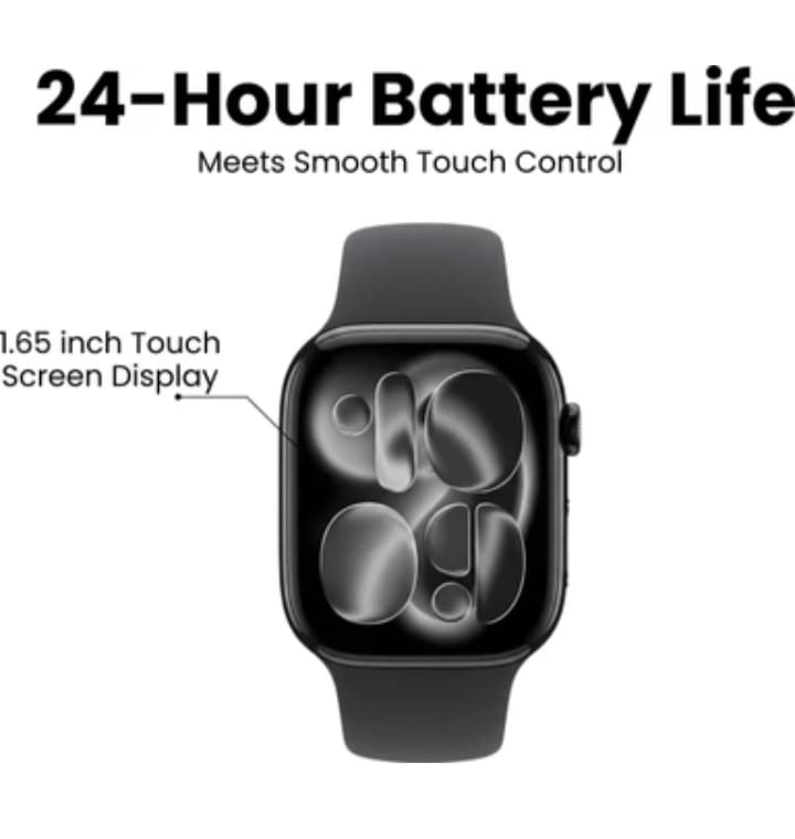 Watch X Smartwatch with 2 Interchangeable Bands, Magnetic Charger, HD Touch Display, Bluetooth Calling, Fitness & Health Tracking – Compatible with Android & iOS