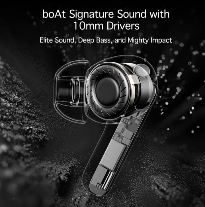 BoAt Airdopes 181 Pro TWS Earbuds with 100 Hours Playback, Quad Mics with ENx™ Technology, 10mm Drivers, BEAST™ Mode, ASAP™ Fast Charge, Bluetooth v5.3 & IPX5 Water Resistance
