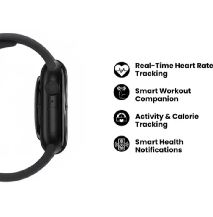 Watch X Smartwatch with 2 Interchangeable Bands, Magnetic Charger, HD Touch Display, Bluetooth Calling, Fitness & Health Tracking – Compatible with Android & iOS