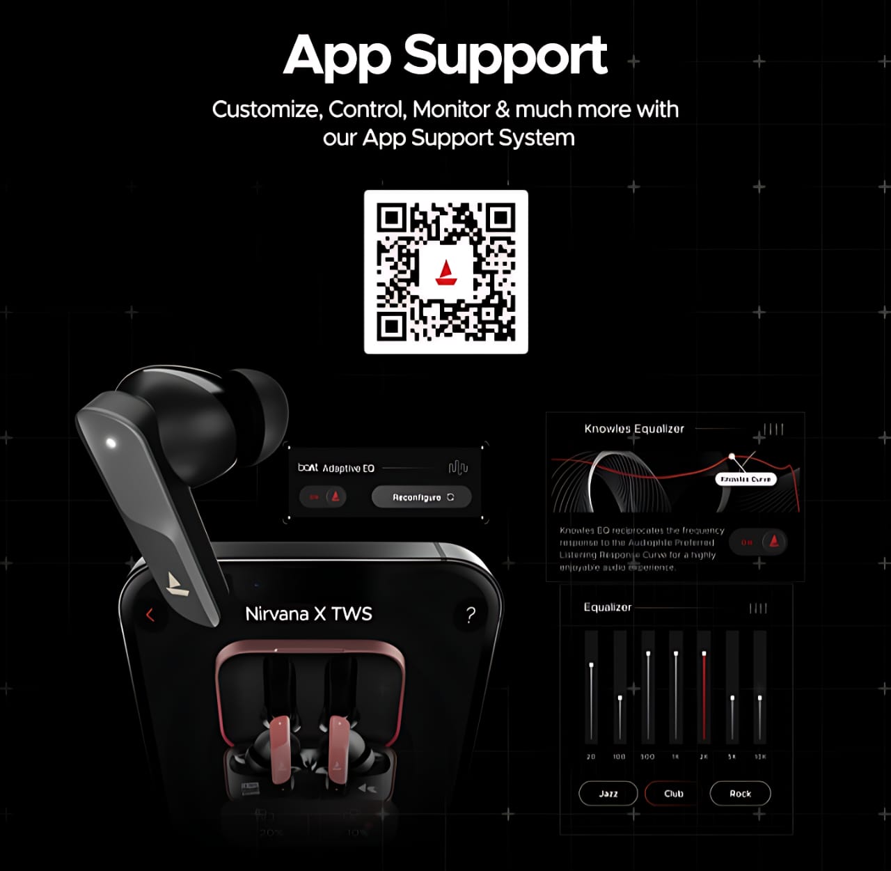 boAt Nirvana X TWS (2025) Bluetooth Earbuds TWS Ear Buds Wireless Earphones with mic, Cosmic Onyx Knowles Dual Drivers, Hi-Res Audio LDAC, Spatial Audio, 4Mic ENx, App Support, Dual Pair, Fast Charge