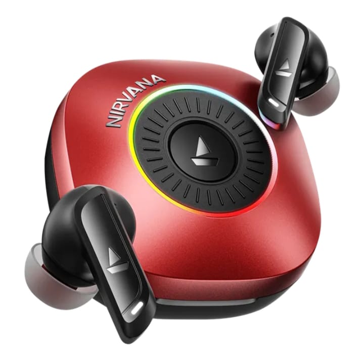 boAt 2026 Launch Nirvana Crown, SONIC ARC, LEDs, Haptic Feedback,50dB Hybrid ANC,Spatial Audio, 6 Mic ENx, App Support, v6.0 Bluetooth Earbuds, TWS Ear Buds Wireless Earphones with mic